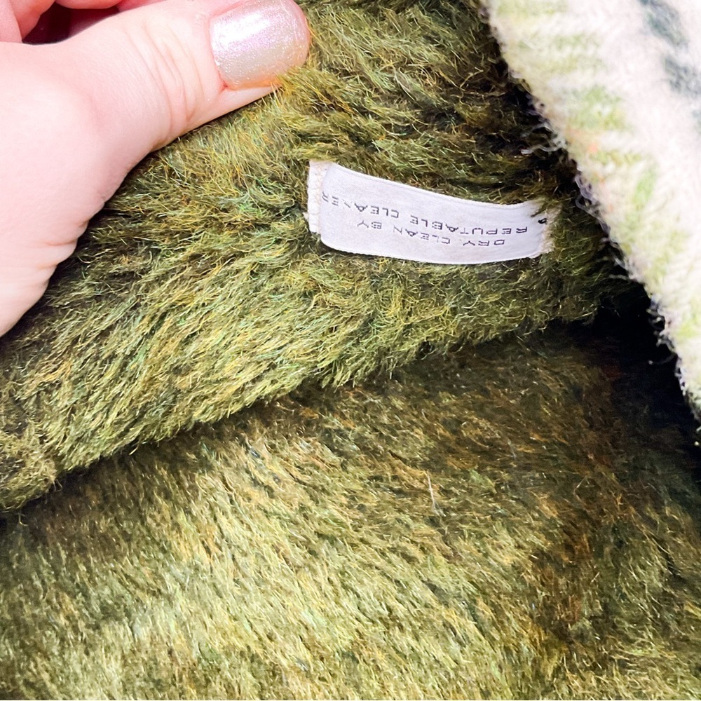 VINTAGE 1960s Green Wool Plaid Jacket | Tartan Check Hunting Coat Unisex S/M - Picture 11 of 16